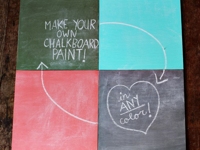 A Beautiful Mess Self-made Chalkboard Paint